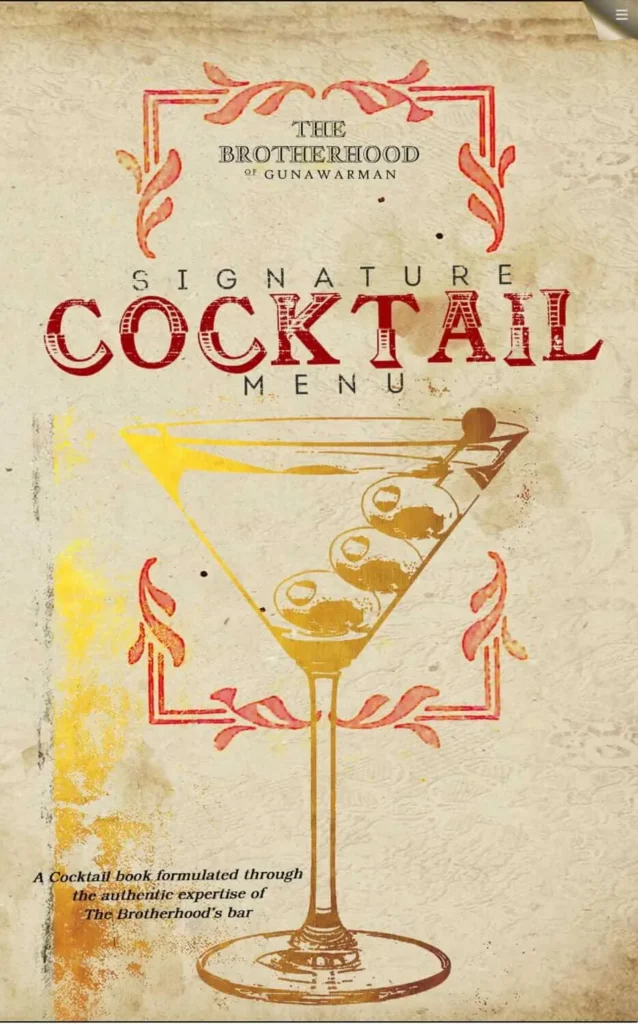 the brotherhood gunawarman jakarta menu