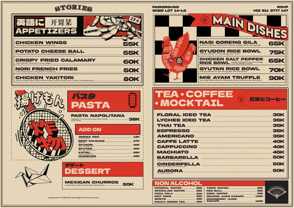 stories scbd bar menu