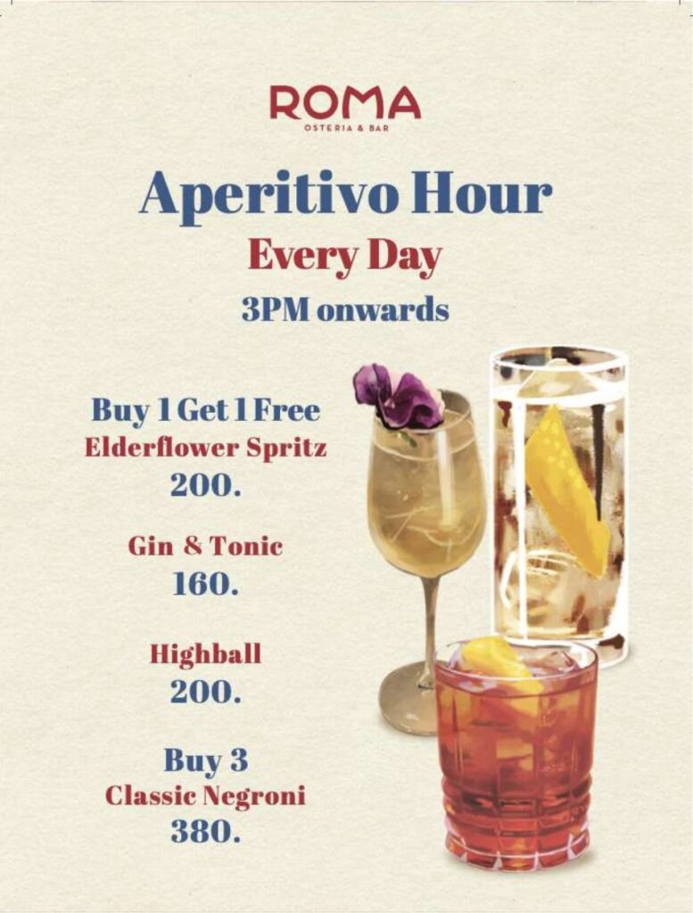 ROMA Osteria & Bar Aperitivo Hour