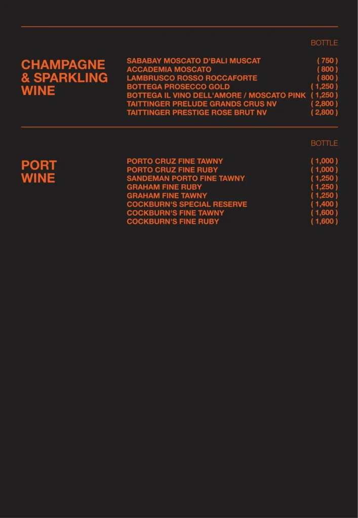 menu shamrock gandaria