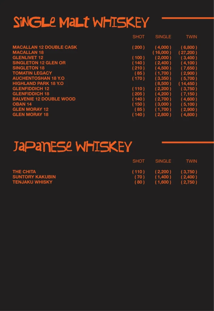 menu shamrock gandaria