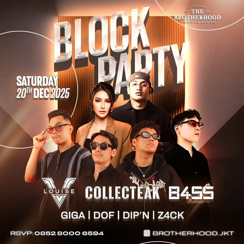 block party new year at club jakarta selatan