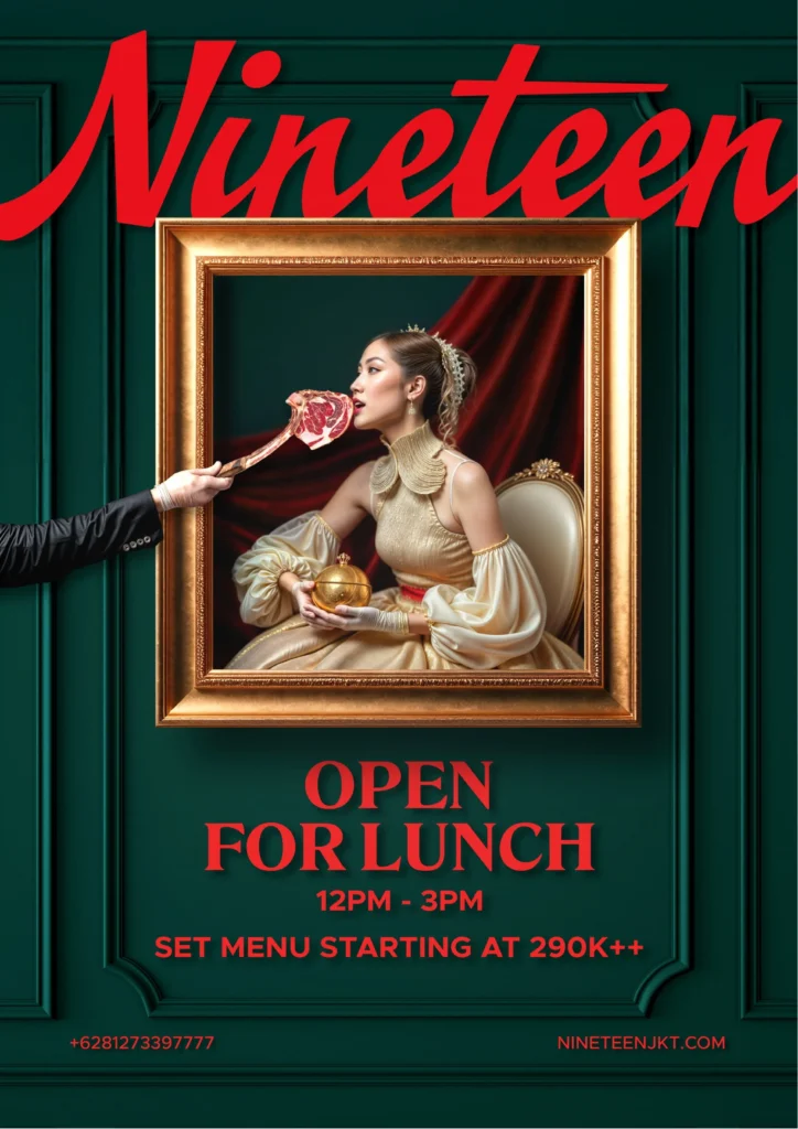 THE NINETEEN SCBD (UPDATED) MENU