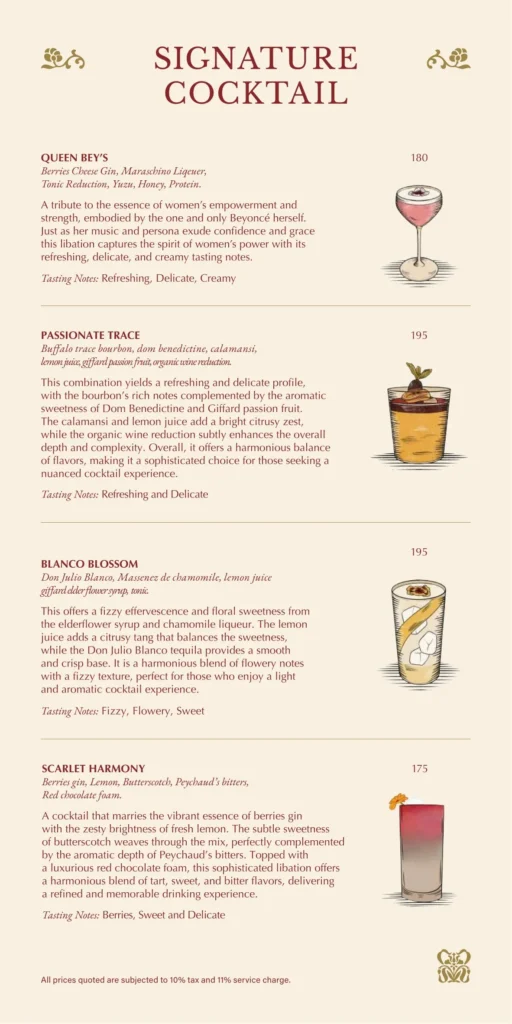 Izzy Social Club Menu