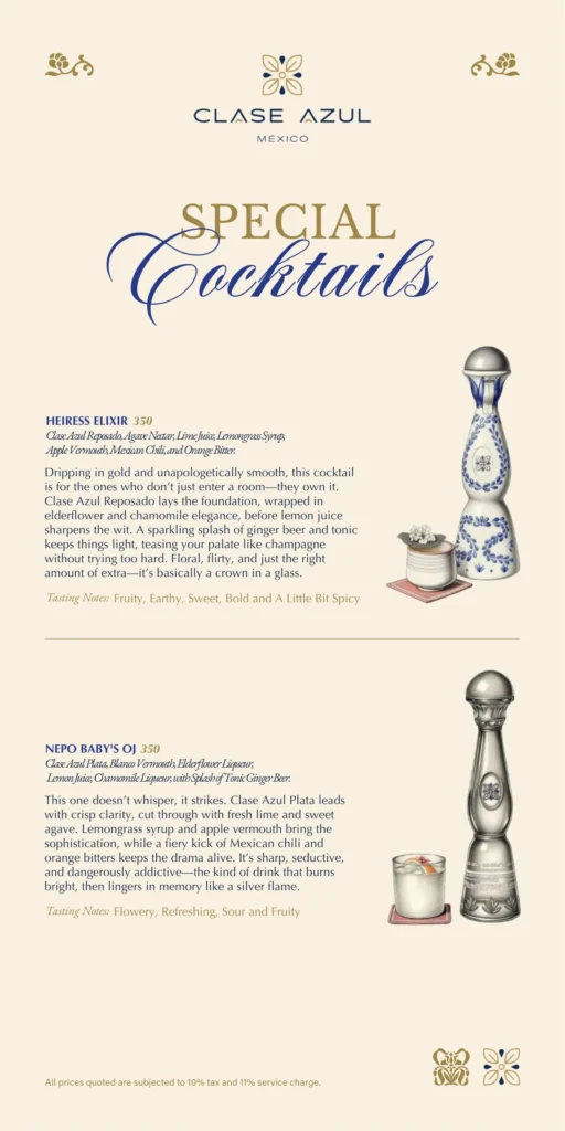 Izzy Social Club Menu