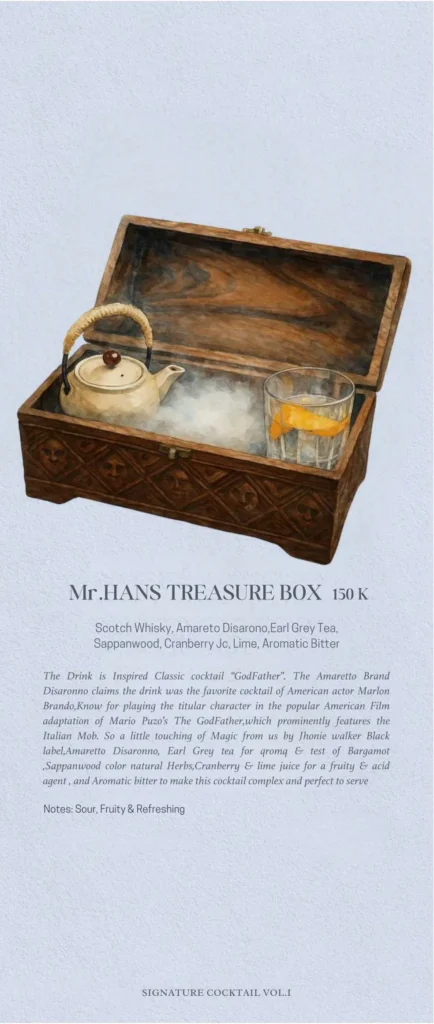 Mr. Hans Bar Jakarta Menu