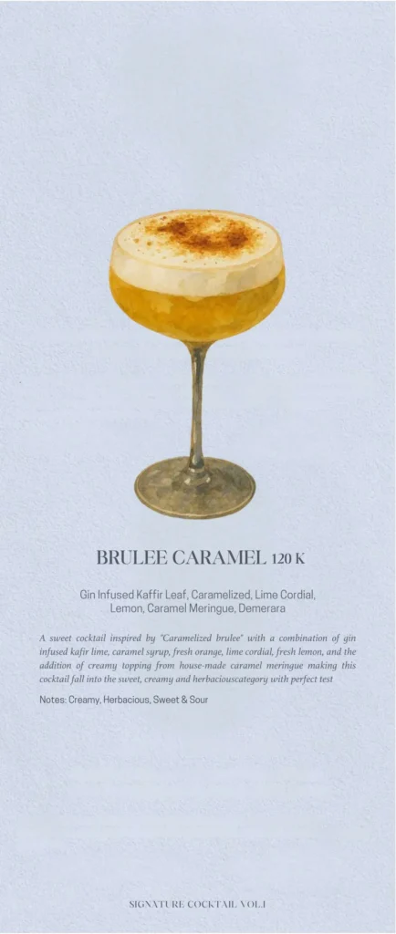 Mr. Hans Bar Jakarta Menu