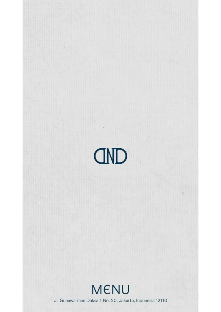 dnd bar jakarta menu