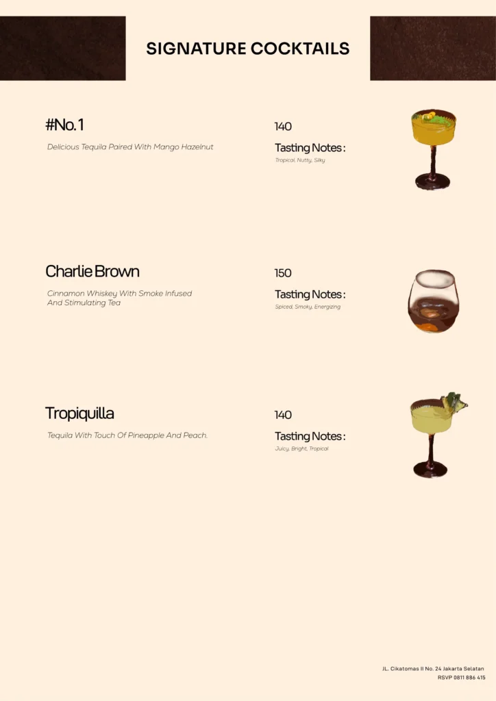 kodee jakarta cocktail menu