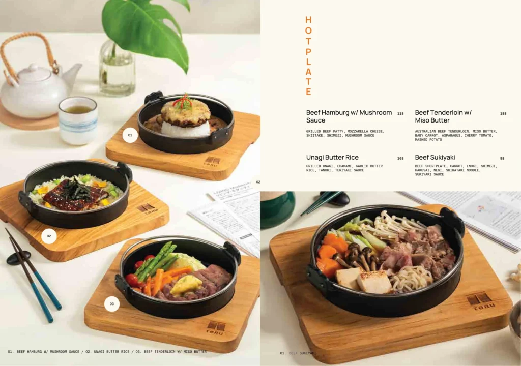 teru jakarta menu