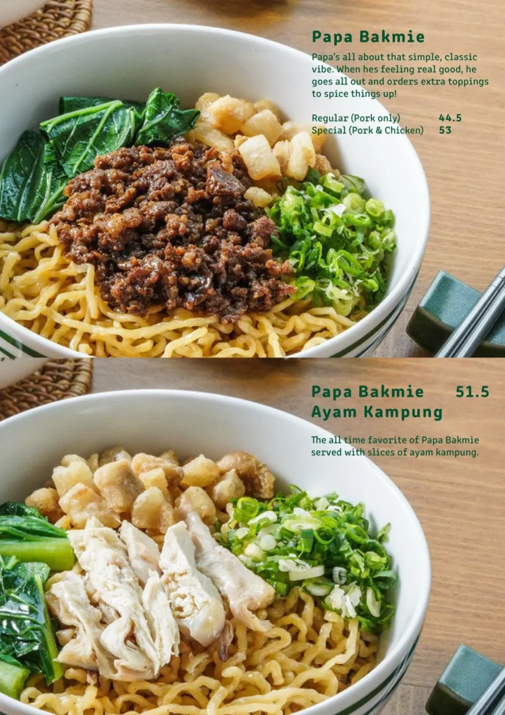 Menu Naked Papa