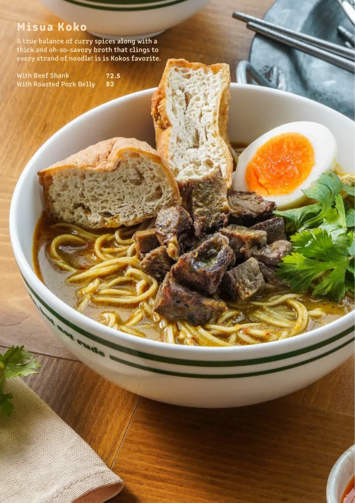 Menu Naked Papa