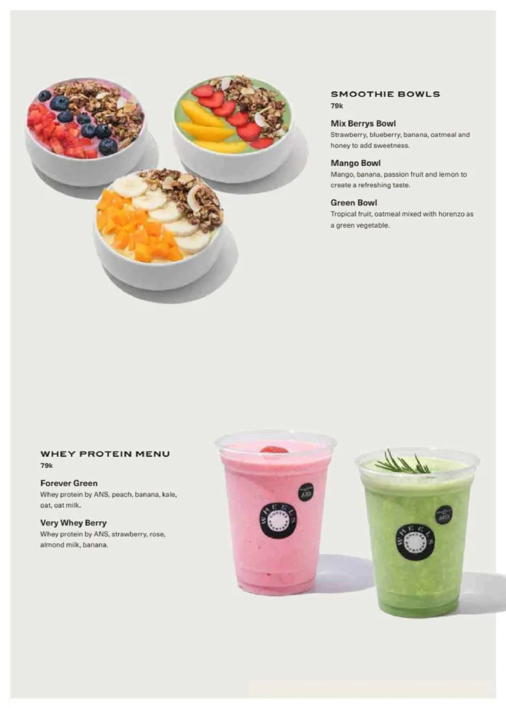 Wheels Coffee Roasters Menu