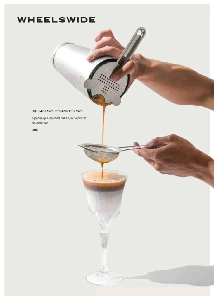 Wheels Coffee Roasters Menu